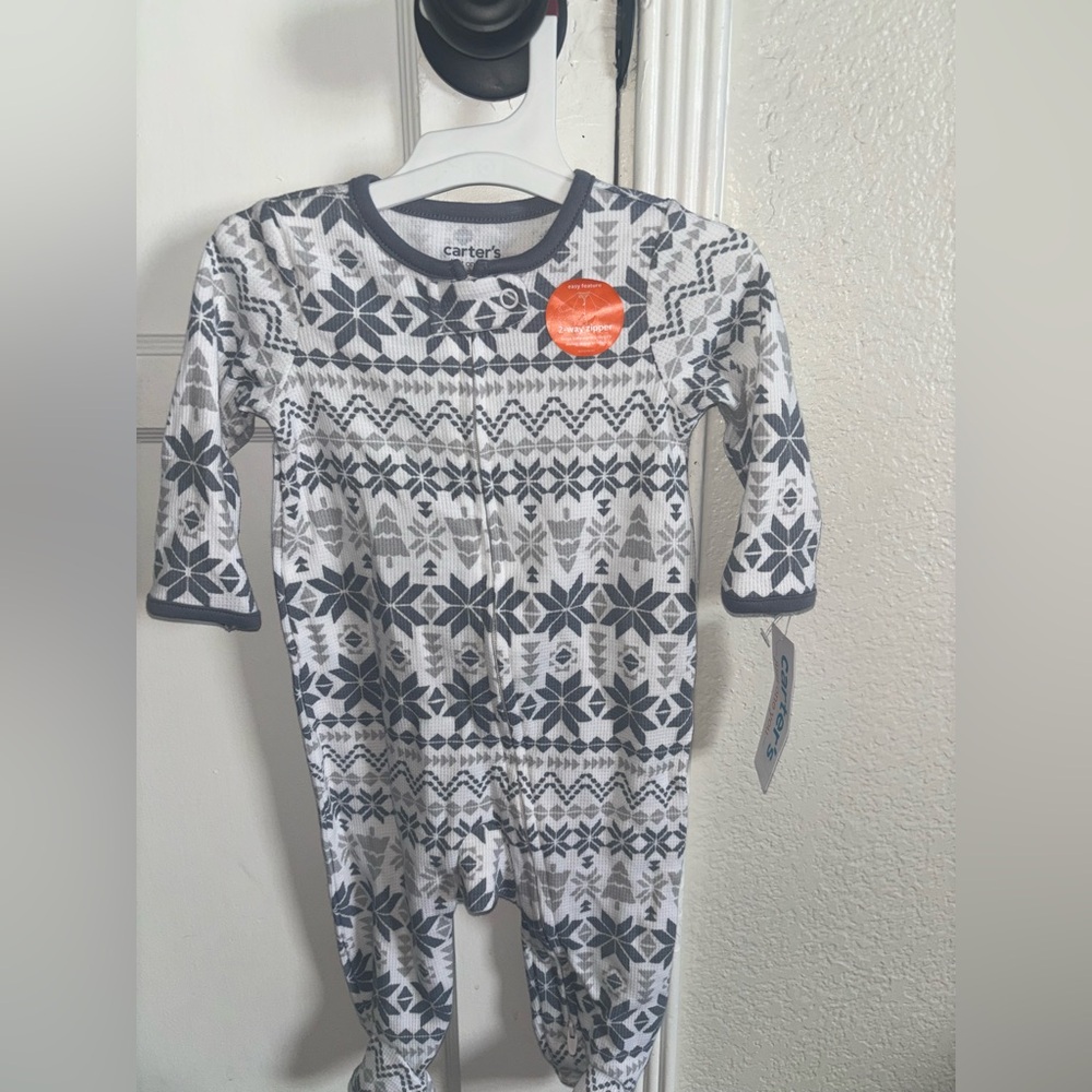 Carter's Snowflake Patterned Baby Onesie